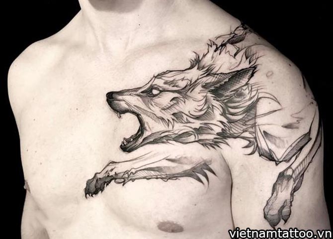 Thế Giới Tattoo  Xăm Hình Nghệ Thuật  Tattoo chó sói  Facebook