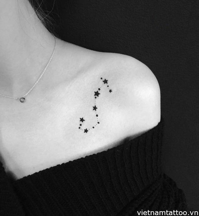 Hình xăm ngôi sao đẹp trên cổ tay