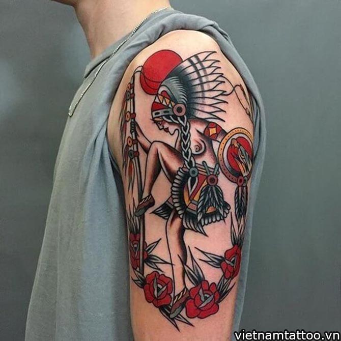 Cô gái thổ dân  Thế Giới Tattoo  Xăm Hình Nghệ Thuật  Facebook